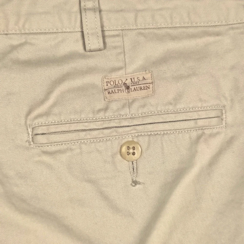 Vintage 90s Polo Ralph Lauren Tyler Pleated Chino Shorts Mens 36 (FITS 34